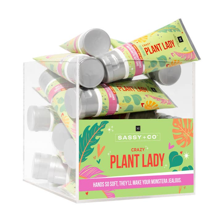Crazy Plant Lady – Mini Hand Crème | 18pc Acrylic Box for wholesale by Natural Inspirations