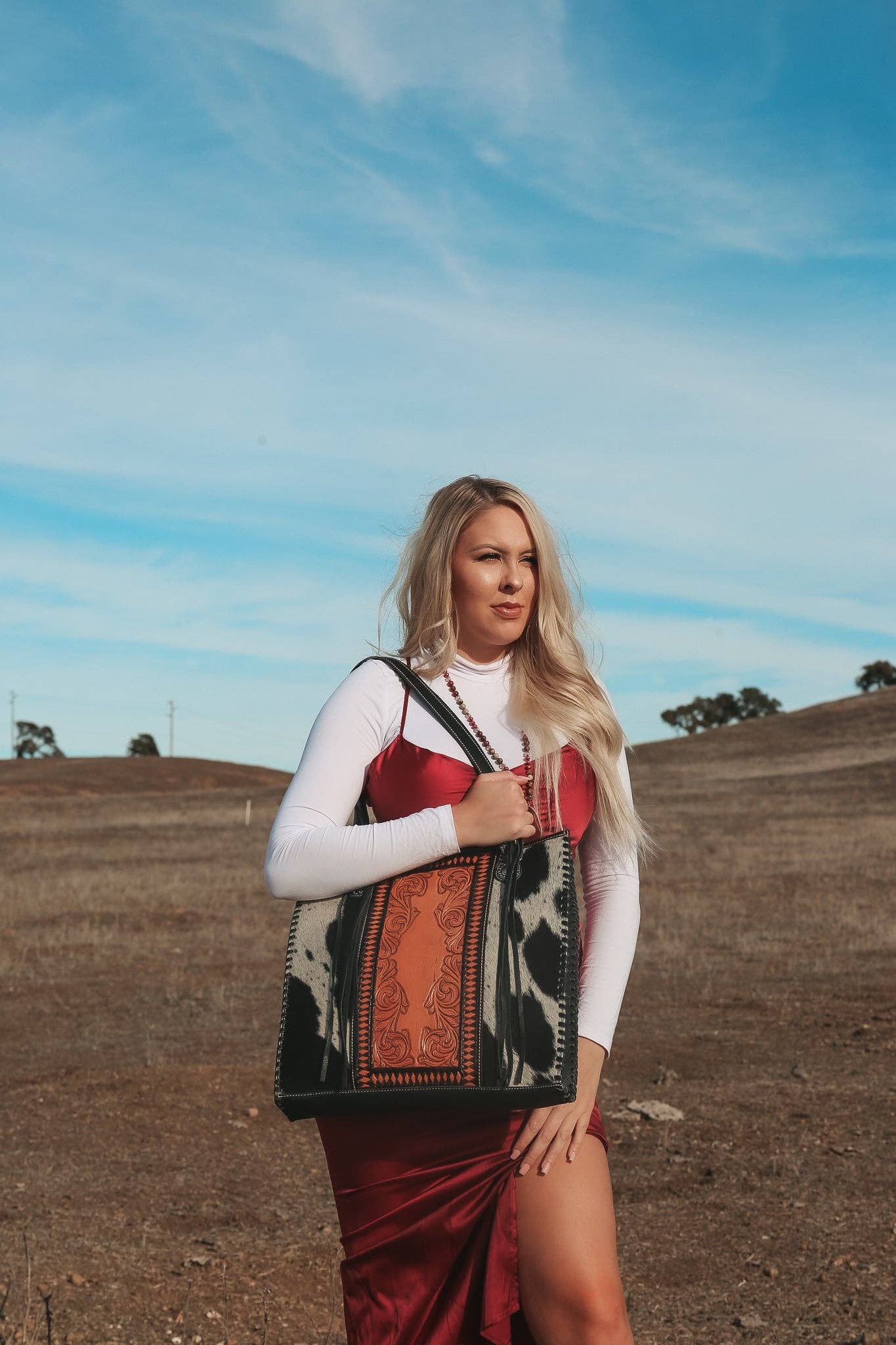 Haute Southern Hyde - Wholesale Tote Bag - Women's - Luxe Cowgirl Tote a Haute Southern Hyde Cowhide Purse1