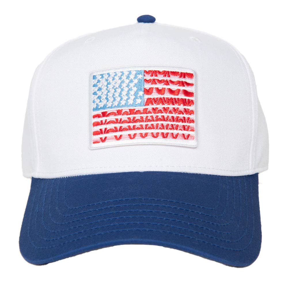 Katydid - Wholesale Trucker Hat - Women's - American Flag Wholesale Two-Toned Hat1