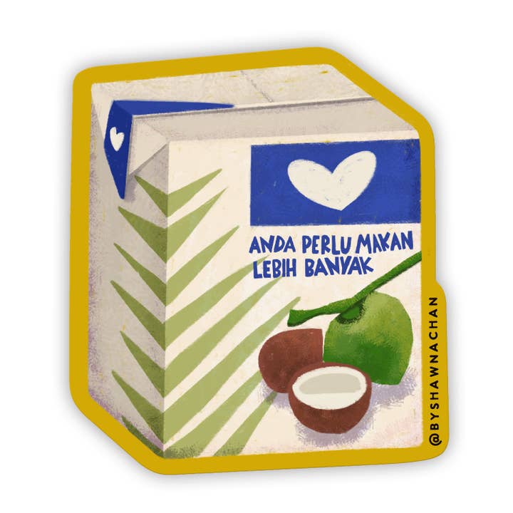 Kara Coconut Cream Sticker for wholesale by SHAWNA CHAN