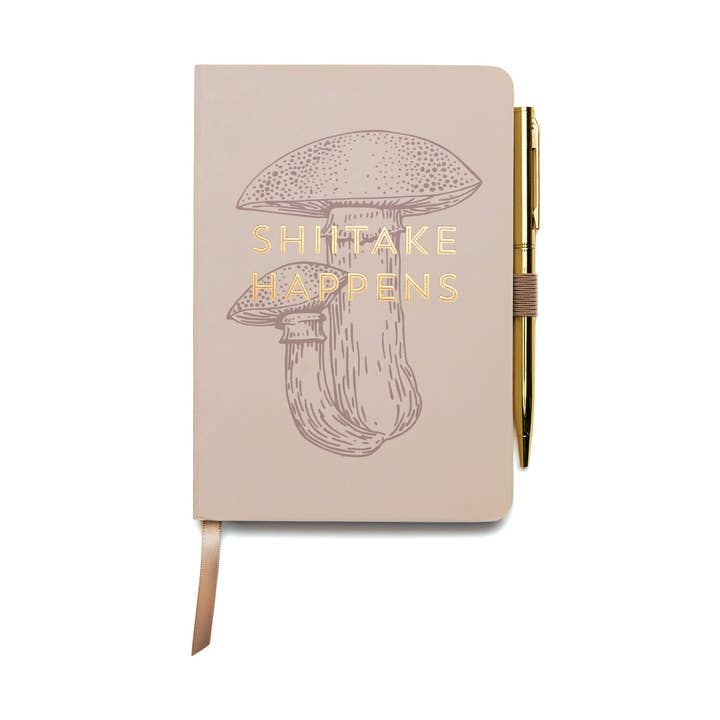 Designworks Collective – wholesale Notebook – Designworks Ink Vintage Sass Notebook+Pen - Shiitake Happens0