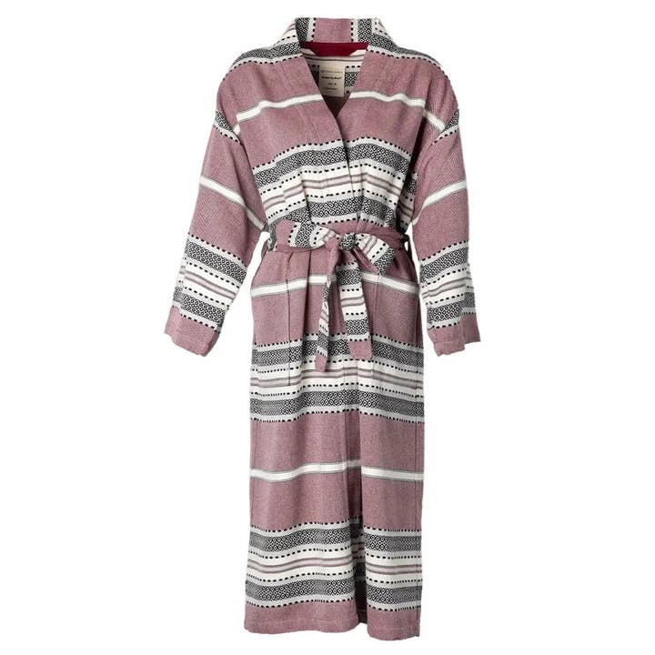 Albornoz Hamam Together, color burdeos para venta al por mayor de Lempi Lifestyle