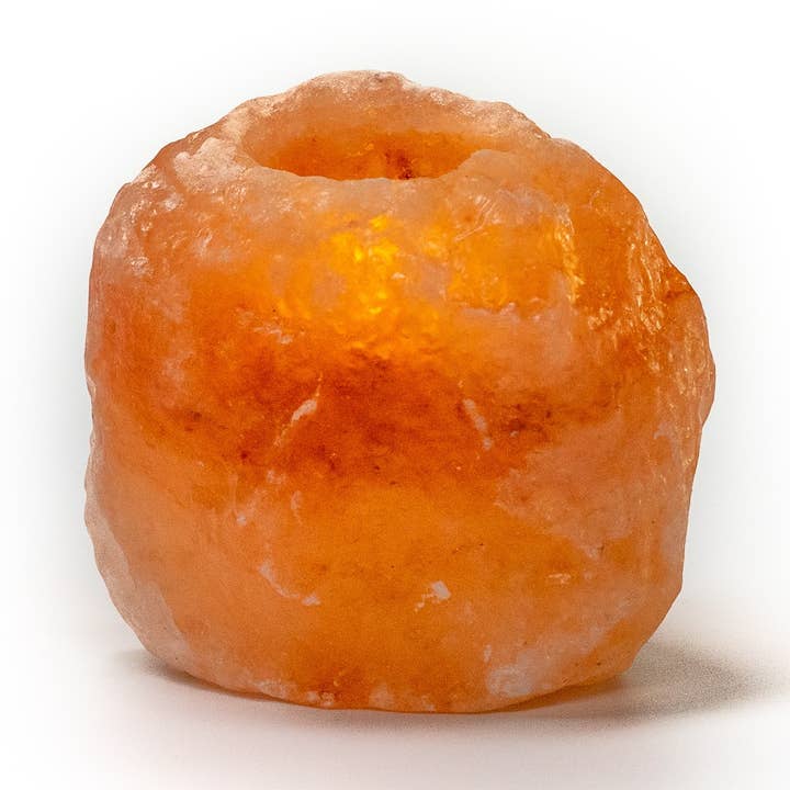 Portacandele in sale naturale dell'Himalaya, 8 unità per la vendita all'ingrosso da parte di Heaven Spring Ltd