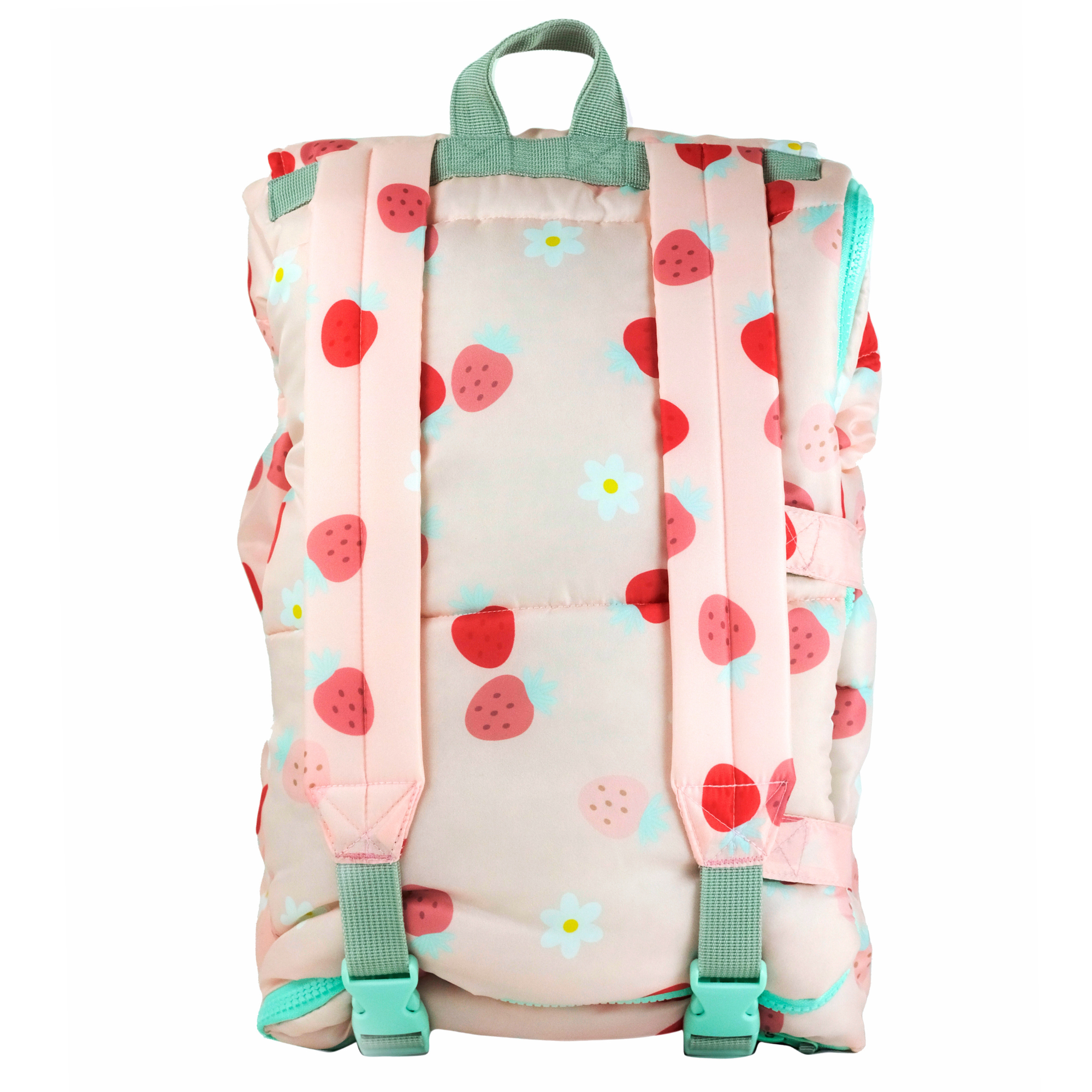 Mimish - Wholesale Sleeping Bag - Kids - Sleep-N-Pack: Packable Sleeping Bag, Little Kid 3-6 yrs - Strawberries & Daisies4