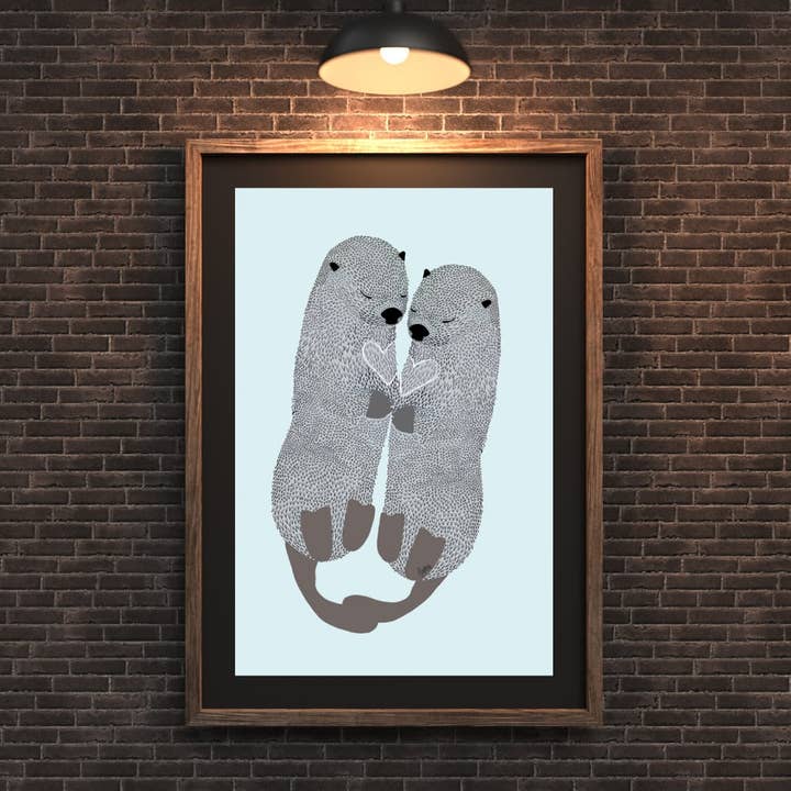 Stampa di lontre per la vendita all'ingrosso da parte di Artwork by Sophia