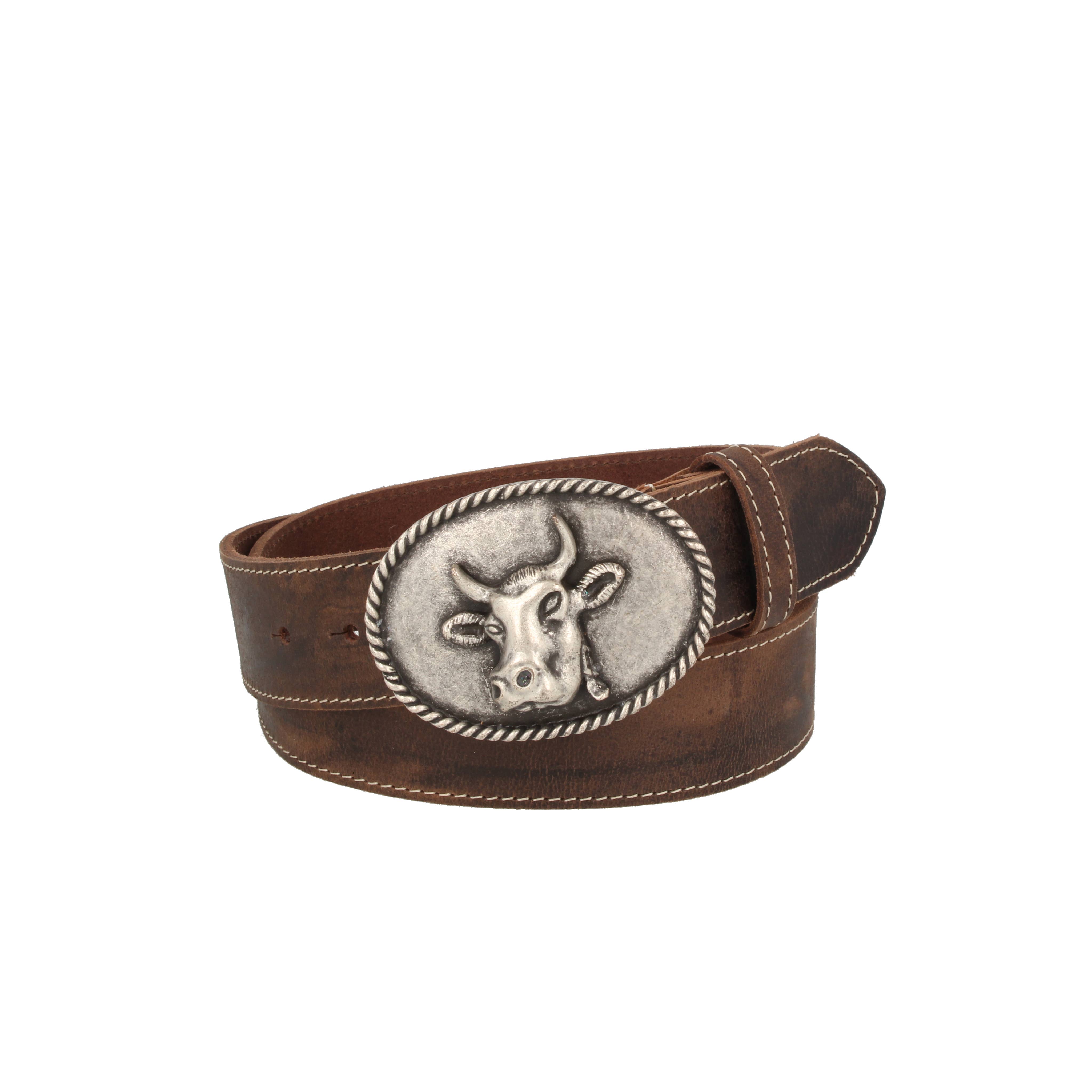 MGM Design e.K. – wholesale Belt – Men's – Men's costume belt cow dark brown