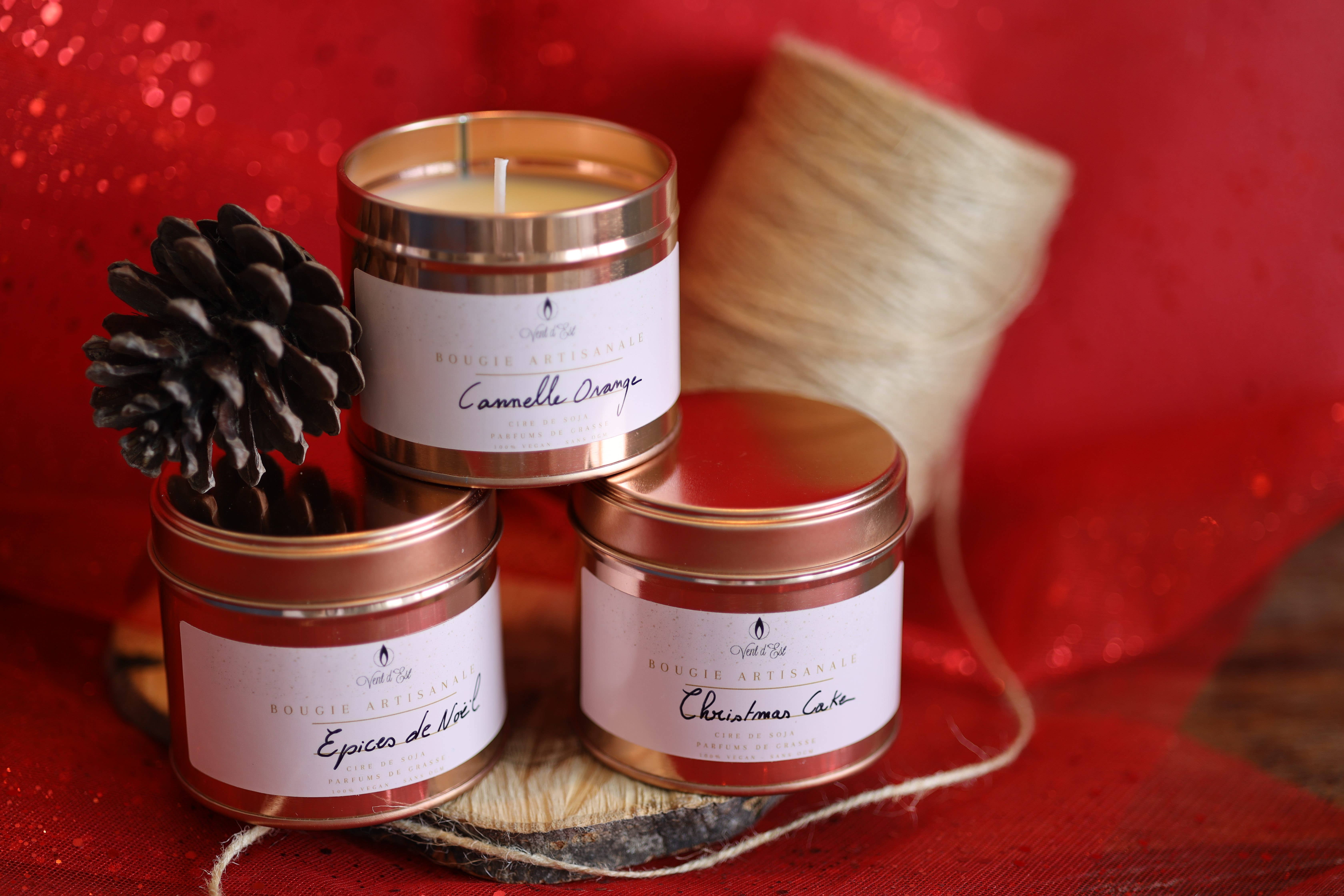 Bougies Vent d'Est - Wholesale Jar/Filled Candle - Christmas 3-Scent Candle Pack1