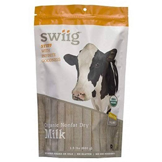 swiig - Wholesale Non-Dairy Milk - Organic Nonfat Dry Milk, 1.5lbs - 26 Servings