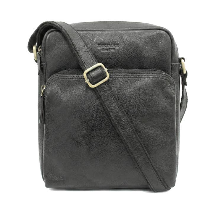 Zerimar Bolso Bandolera 100% Piel Medidas:30x25x9 cm for wholesale by Zerimar 1942