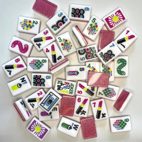 I Love the 80s Mahjong Set for wholesale by Luxe Mahjong