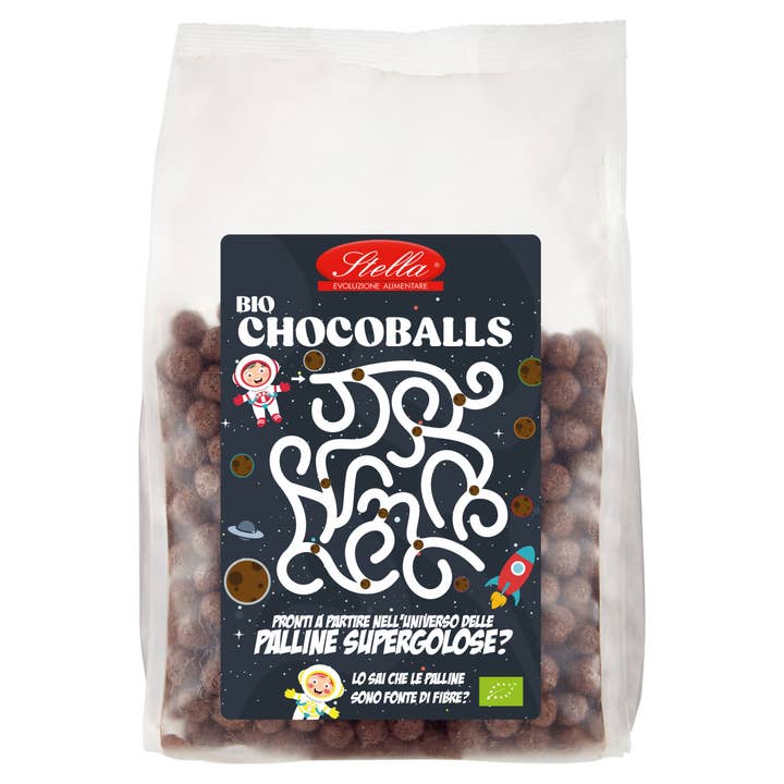 Choco Balls Bio STELLA 300g per la vendita all'ingrosso da parte di Stella Foods s.r.l.