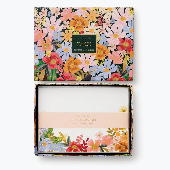 Rifle Paper Co. - Wholesale Stationery/Notecard Set - Marguerite Stationery Set