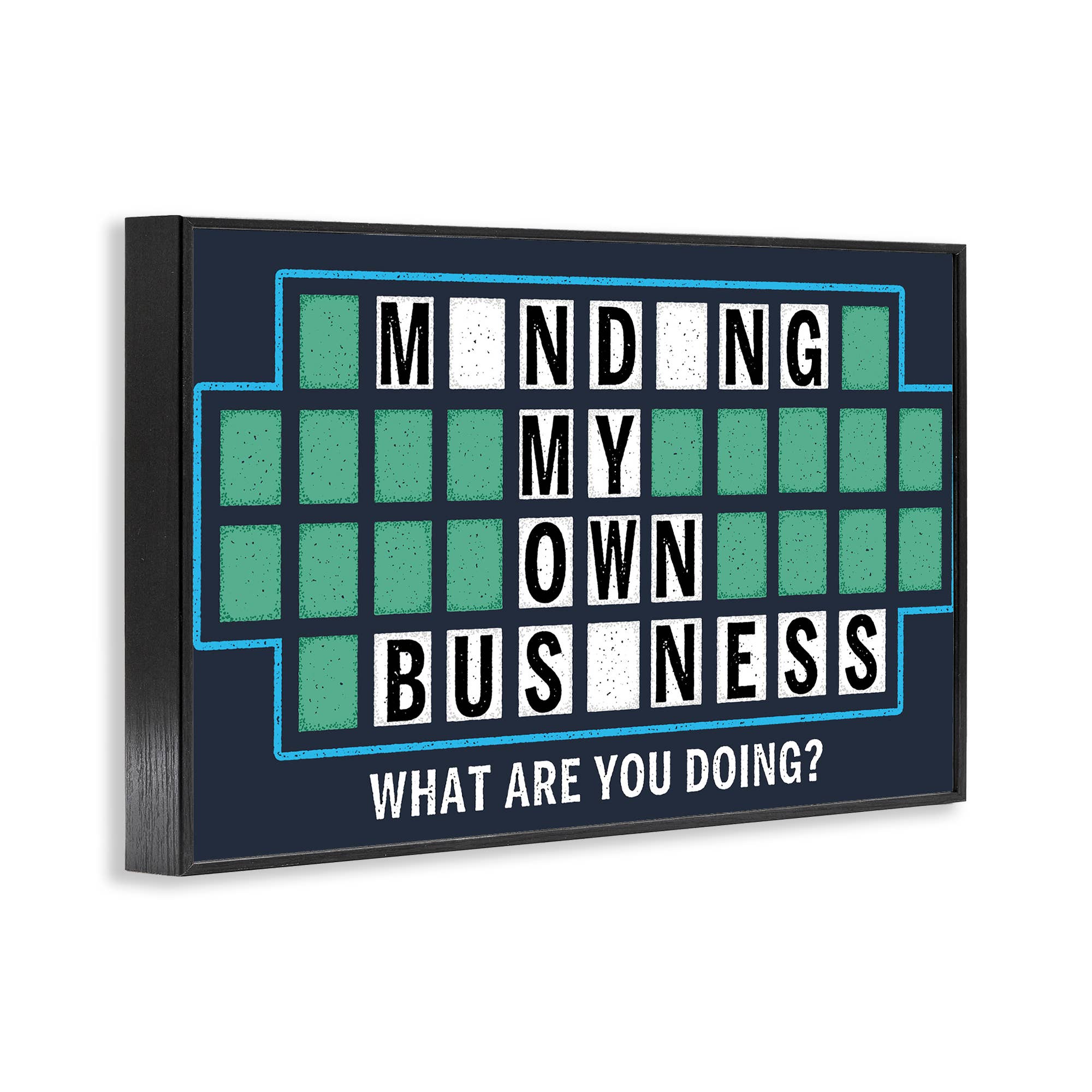 Stupell Industries - Wholesale Wall Sign - Minding My Own Business Game - Framed Wall Art13