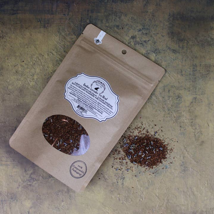 Blue Sage Honey Co. – Chá solto por atacado – Chá Folha Solta de Lavanda - Biológico Arbusto Vermelho & Alfazema1