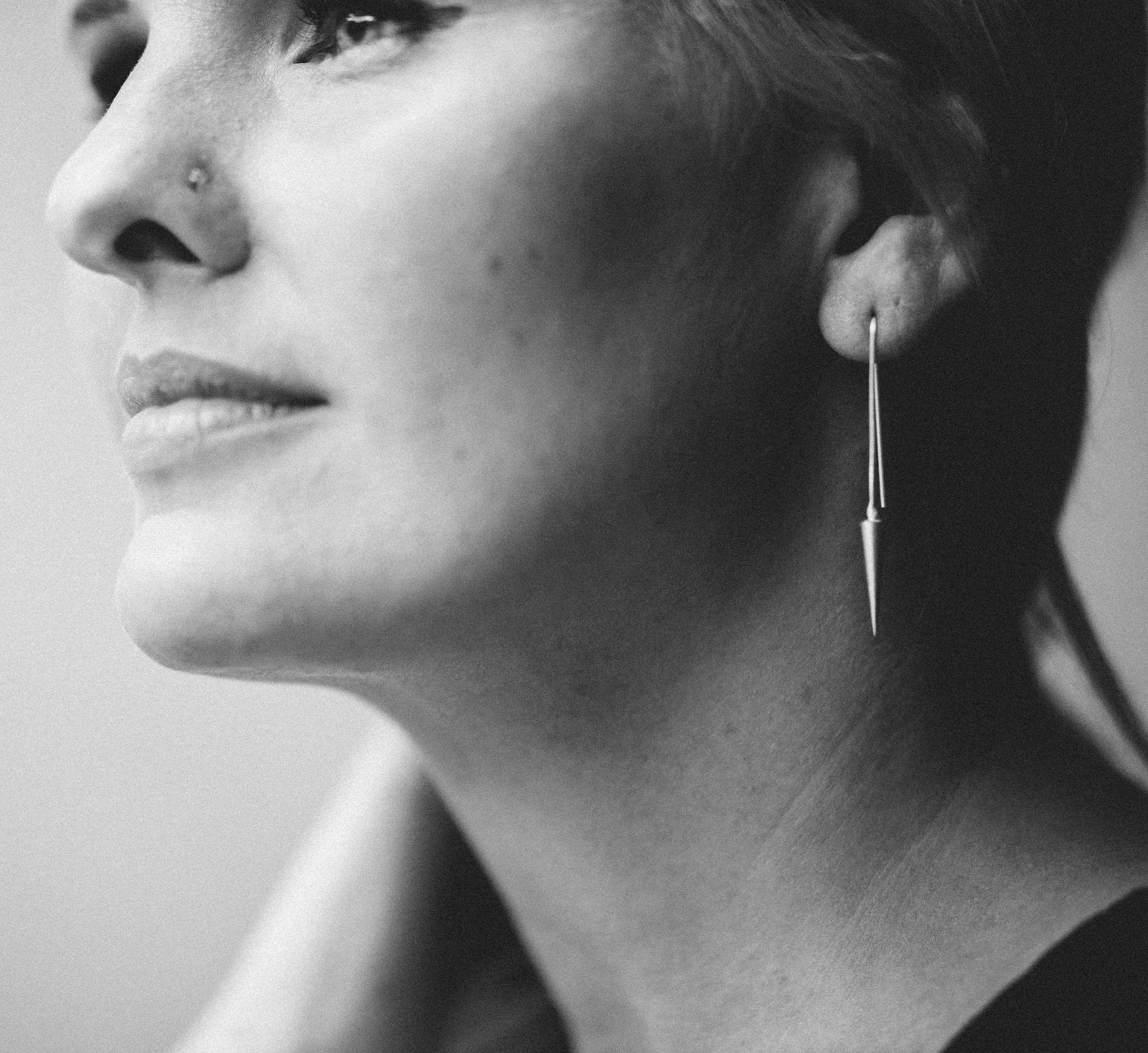 Modern Madini - Wholesale Dangle Earrings - Brass cone drop earrings1