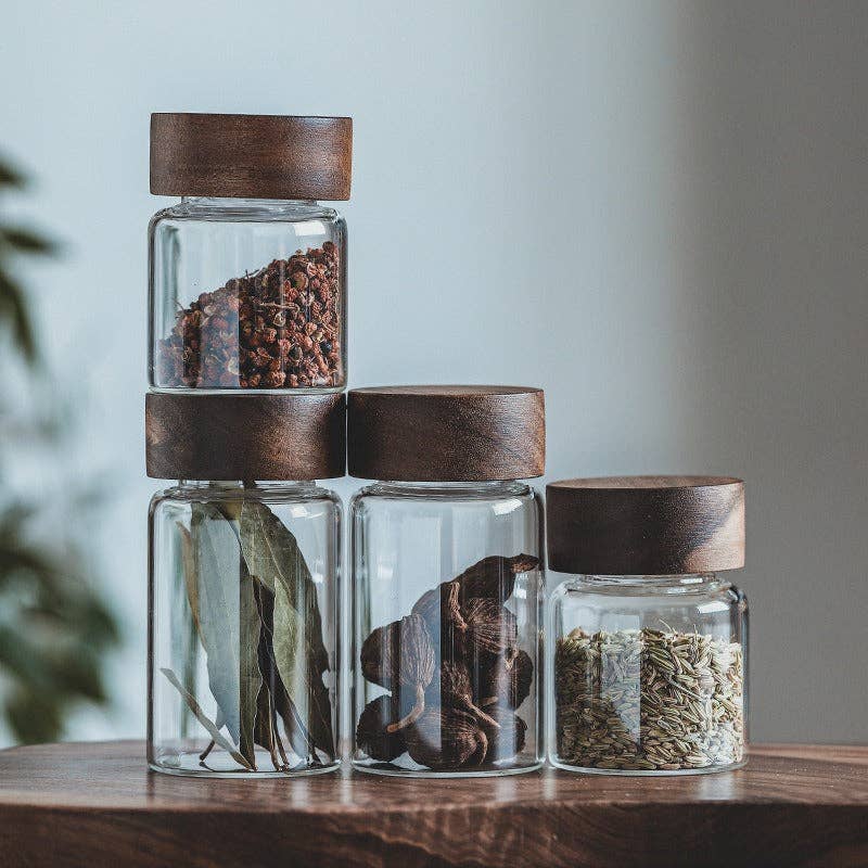 Gohobi （We cover U.S. import duties） - Vendita all'ingrosso Barattoli - Contenitore per conservazione con coperchio in legno Gohobi5