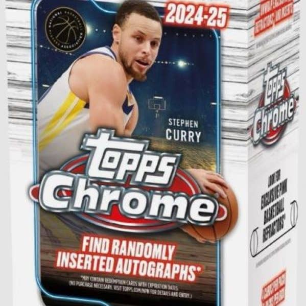 Wildwood Enterprises LLC - Wholesale Playing Cards - 2024-25 Topps Chrome Basketball 32ct. Blaster Box0