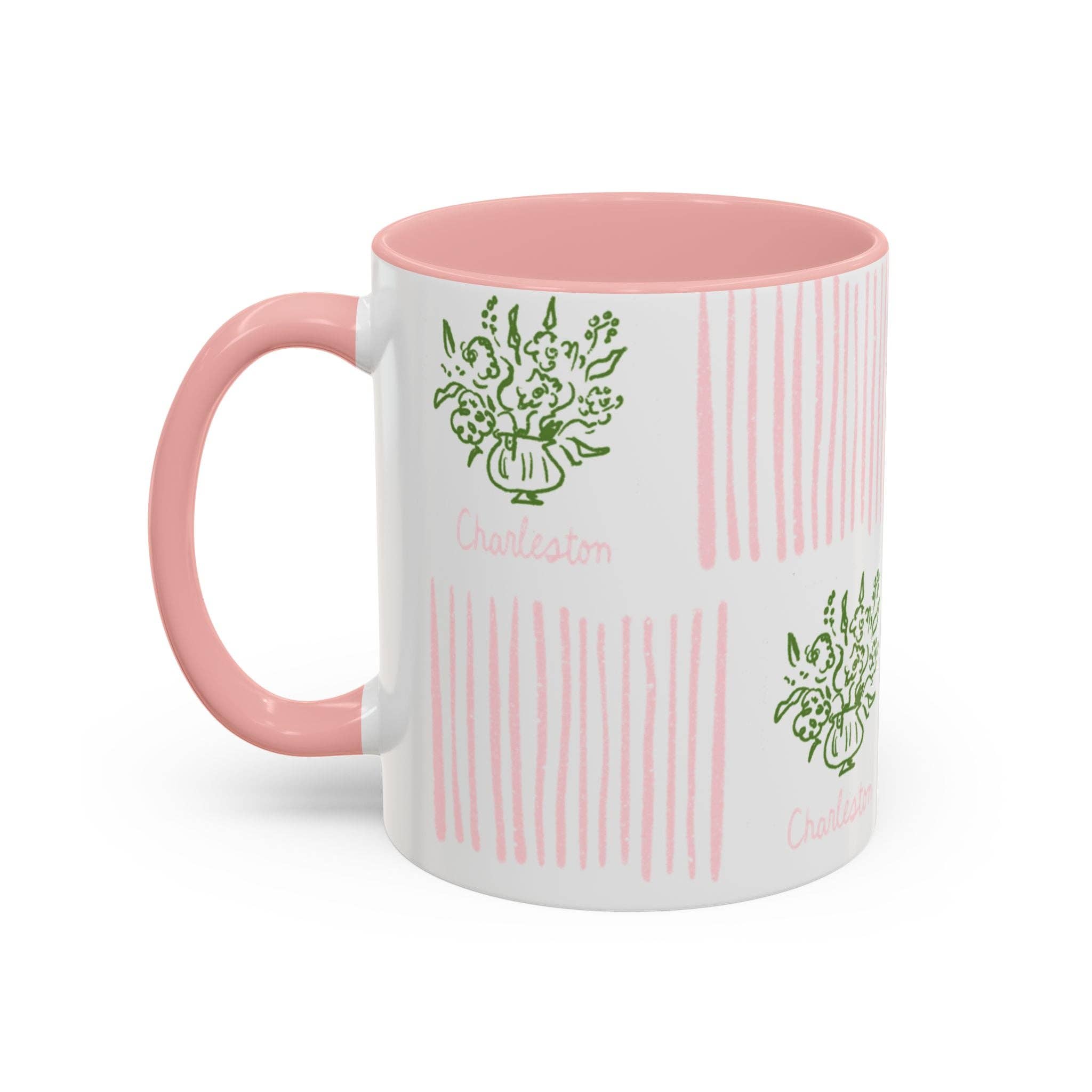 Pink CHARLESTON FLORAL- Mug 15oz for wholesale on Faire5