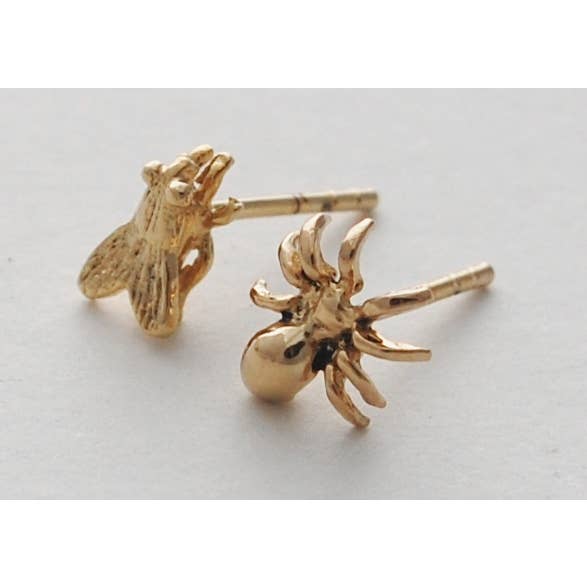 Semaki & Bird - Vente Clous d'oreille - Clous Fly & Spider - doré Natural History1