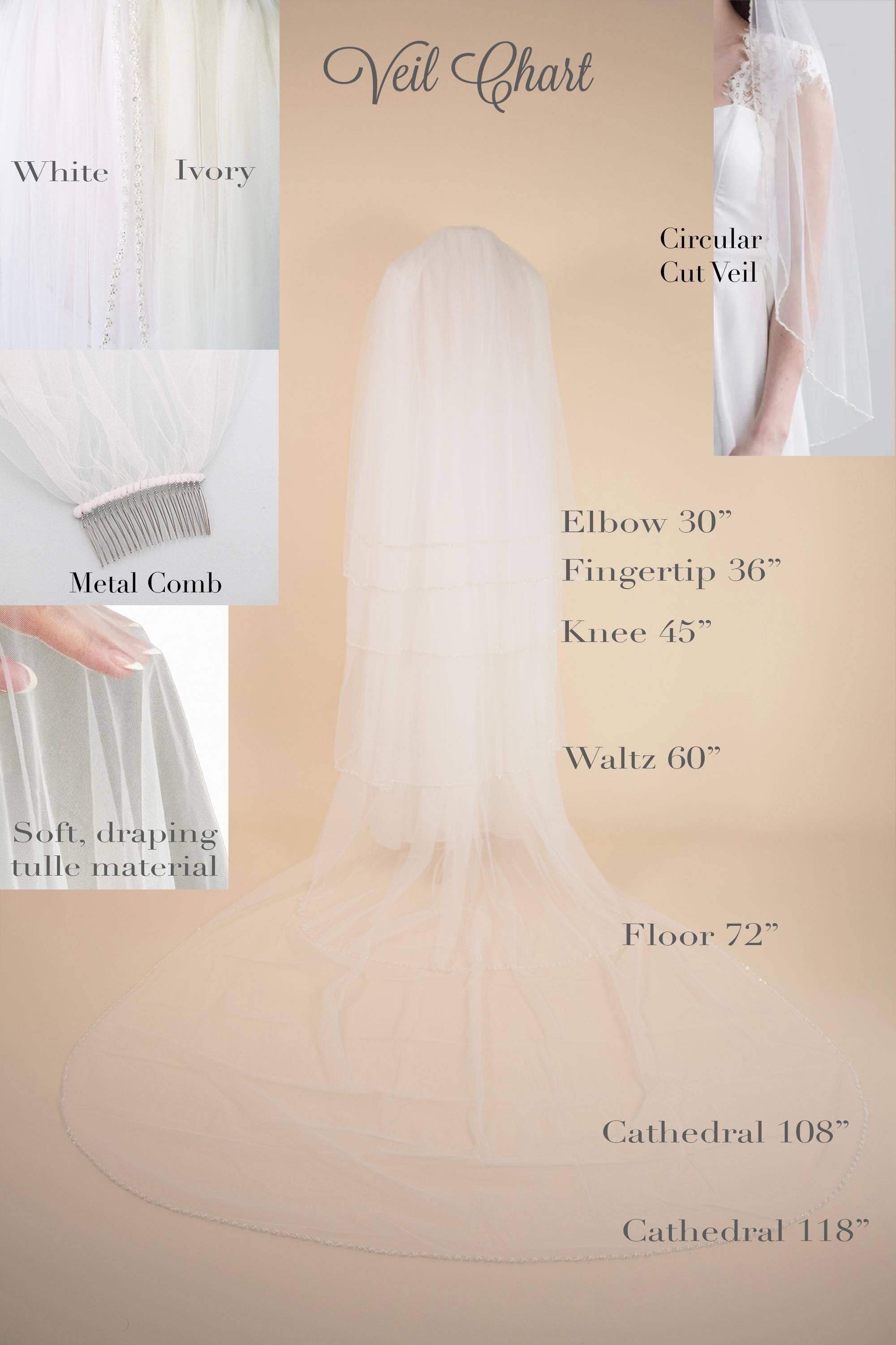 allureweddingjewelry - Vendita all'ingrosso Velo - Donna - Velo da sposa con bordo di perle, strass e cristalli7