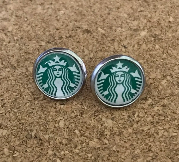 Suchfungoods - Wholesale Stud/Post Earrings - upcycled starbucks studs0