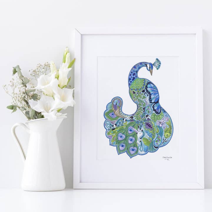 Peacock Signed Print for wholesale by EarthArt International