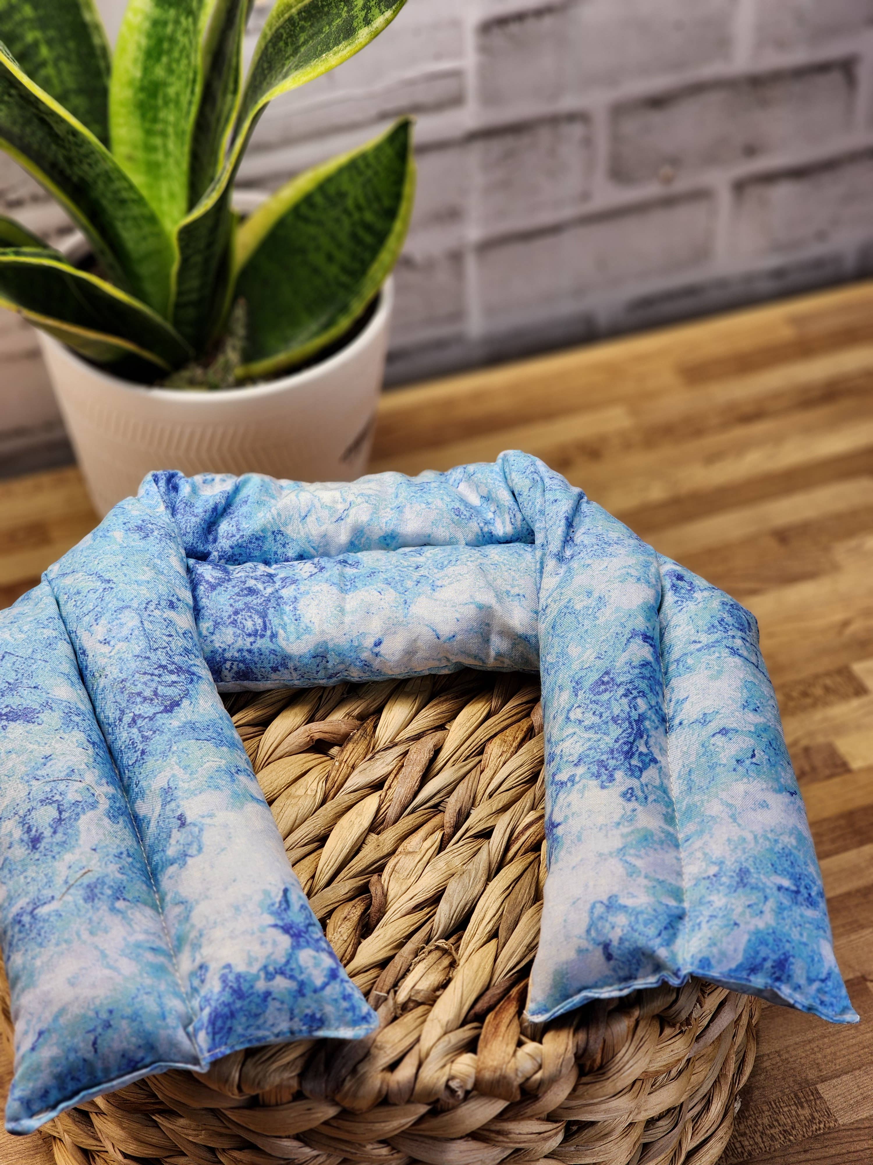 Calm Your Vibes - Vente Oreiller de spa/de thérapie - Housse lavable pour coussin yeux en coton 100 % - Forme cœur et cou7