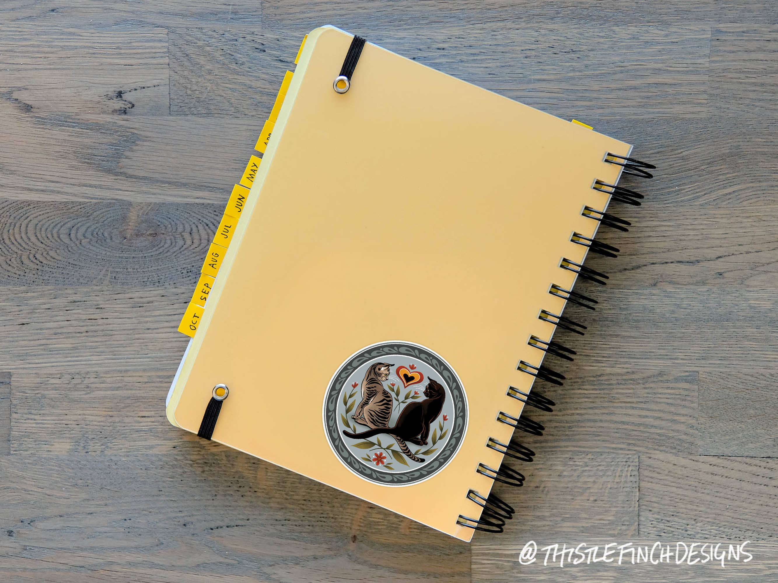 Thistle Finch Designs – Großhandel Aufkleber – Niederländischer Vinylaufkleber mit Hex-Schild, PA3