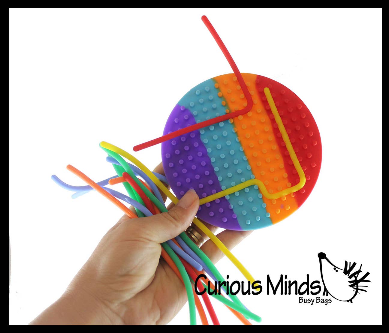 Curious Minds Toys - Wholesale Fidget Toy - Kids - 1 Noodle Board Fidget Circle Double Sided - Press and Peel N5