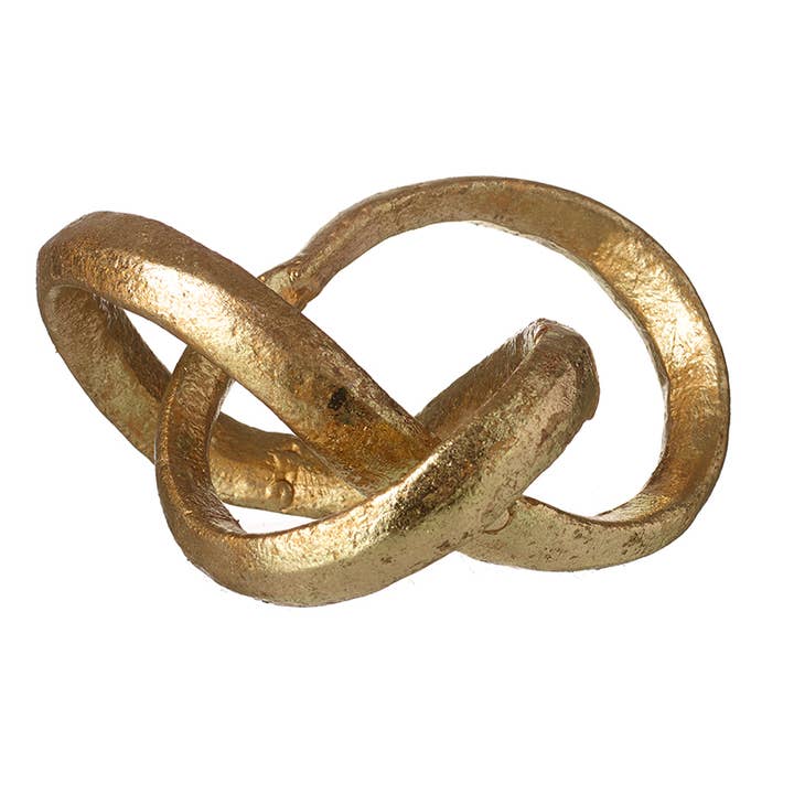 GOLD METAL DECORATIVE KNOT for wholesale by Heaven Sends