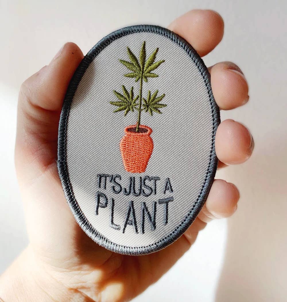 IT'S JUST A PLANT Patch for wholesale by Chaparral Studio