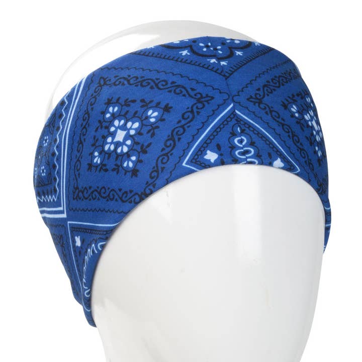 Blå Paisley Halv Størrelse Bandana for engroshandel hos Benjamin International