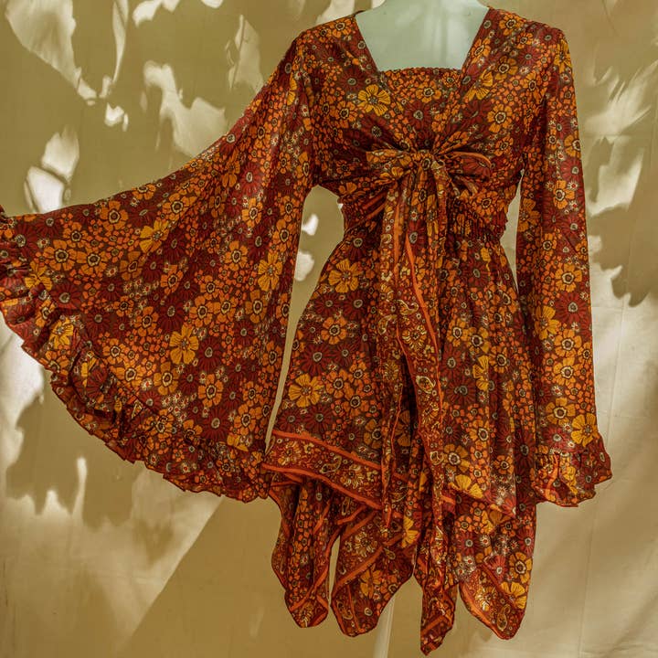 Gardenbelle Shop - Wholesale Dress - Women's - Hippie Bohemian Fairy Dress, Elastic Fairy Skirt5