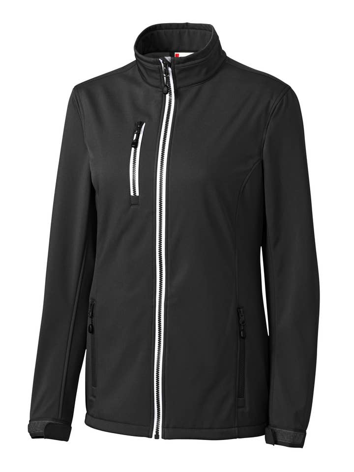 Clique Telemark Stretch Softshell Full Zip Womens Jacket for wholesale by Cutter & Buck