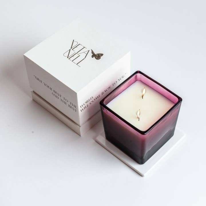 Veta Nell - Wholesale Jar/Filled Candle - MIDNIGHT NO. 9 Candle | Lux Box | Coco Wax | Essential Oils10