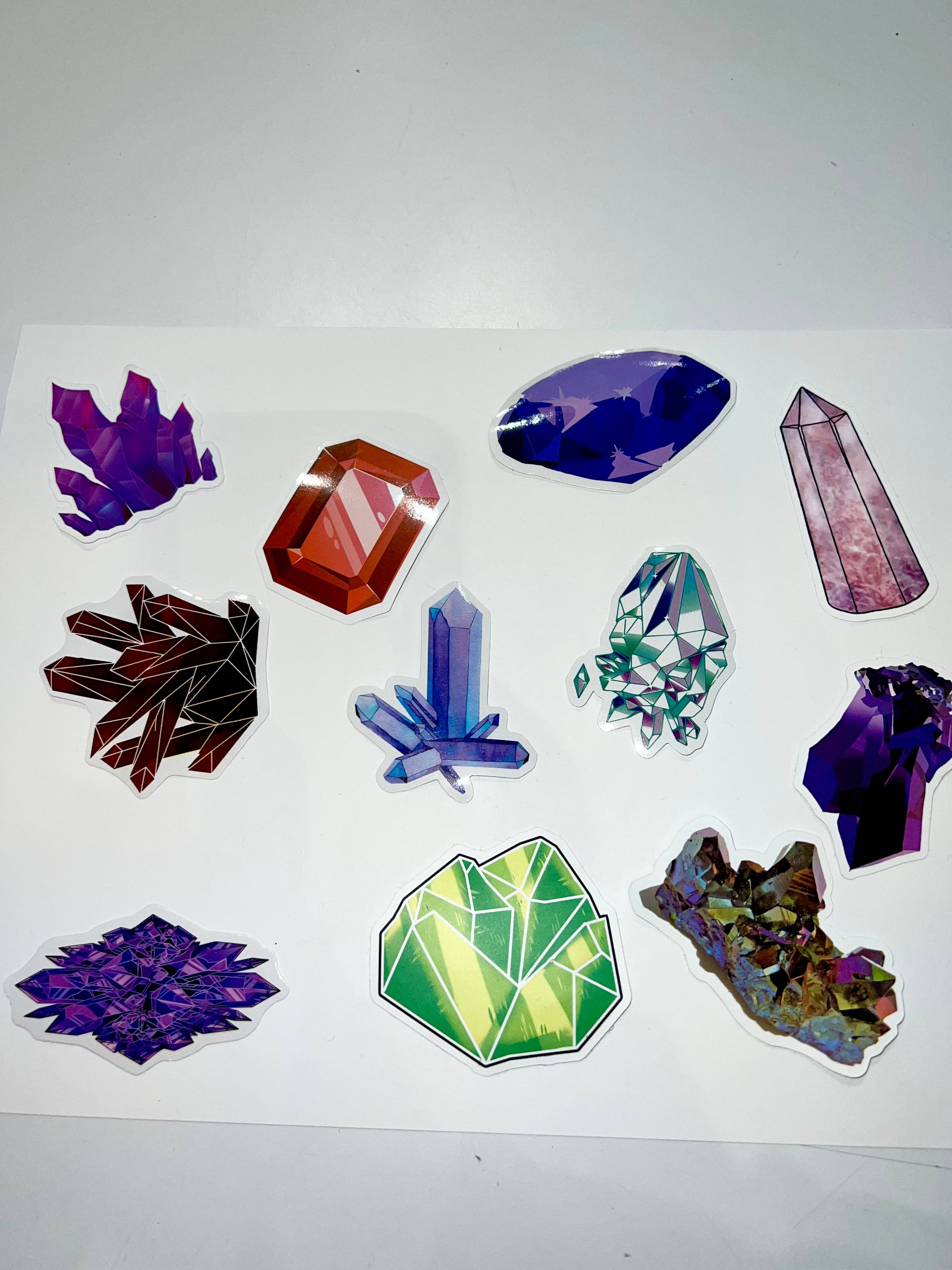 Oils and Auras - Wholesale Sticker - Crystal Sticker Pack 2