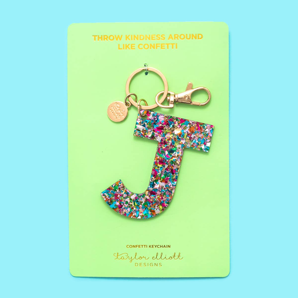 Taylor Elliott Designs - Wholesale Keychain - Women's - *SOME LETTERS ON SALE* Keychain - Confetti Letters - Single10