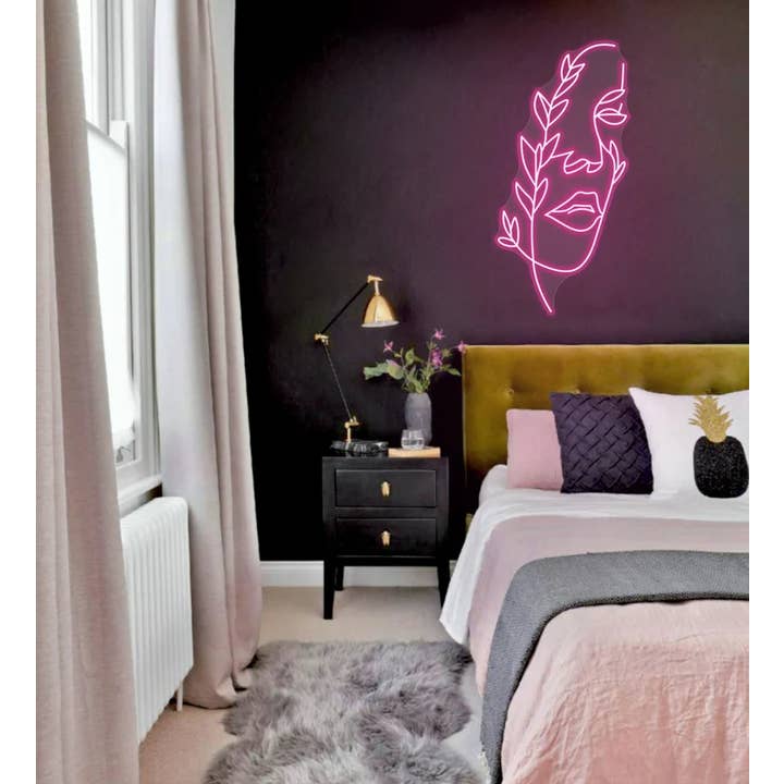 Glow Neon – Großhandel Neonschilder – Neonschilder mit Blumengesicht, Wanddeko4