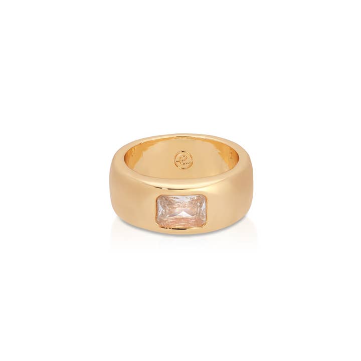 Ettika - Wholesale Single Stone/Solitaire Ring - Emerald Cut Treasure Ring