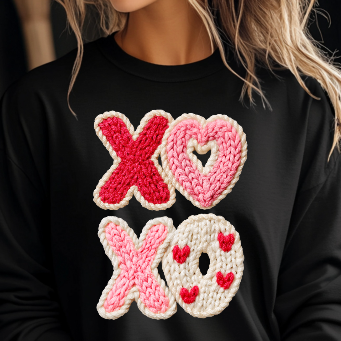 Kiki's Boutique – wholesale Graphic sweatshirt – Women’s – XOXO Knit Tee or Sweatshirt1