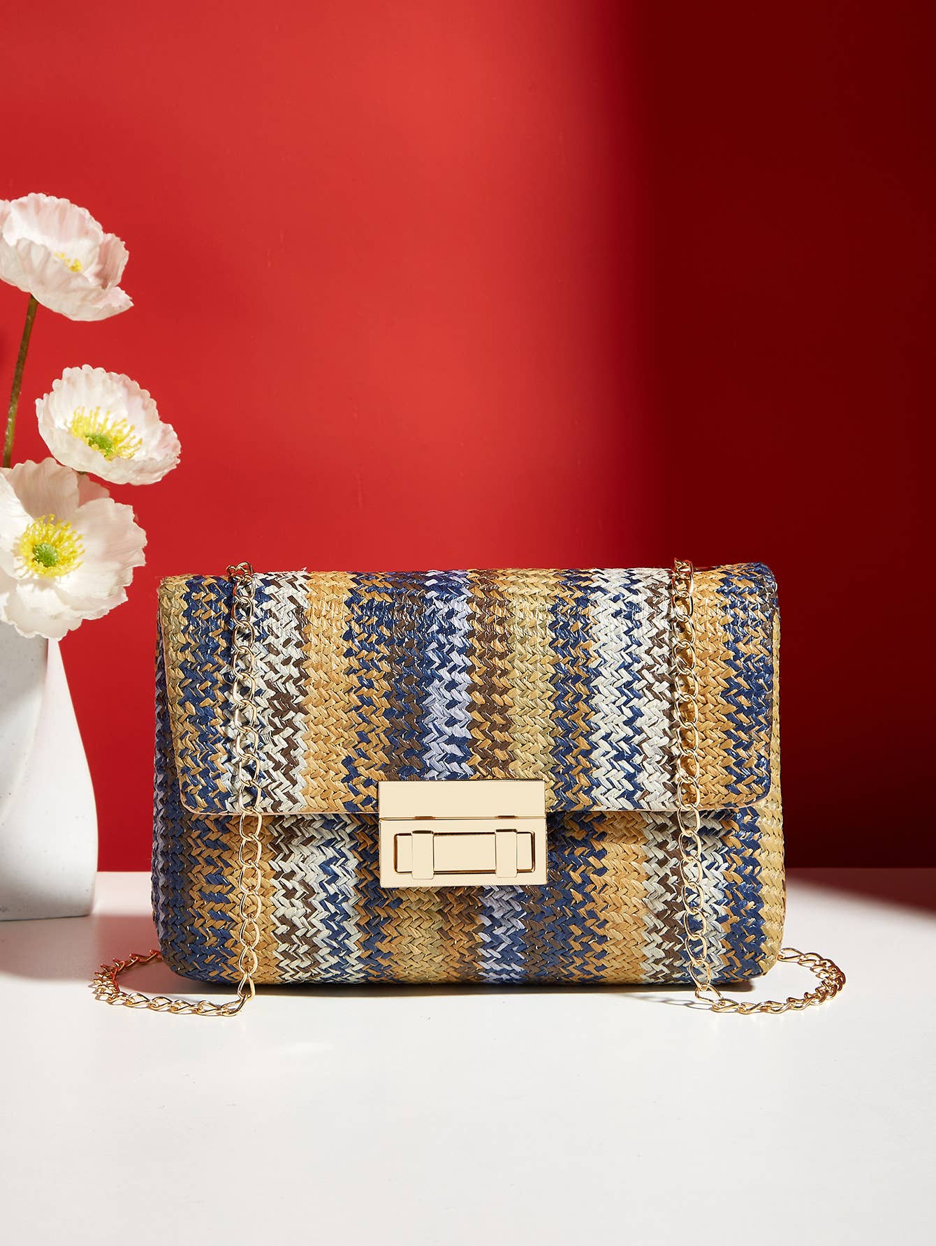 Little Trendy - Wholesale Crossbody Bag - Women's - Women's straw crossbody bag small square bag10