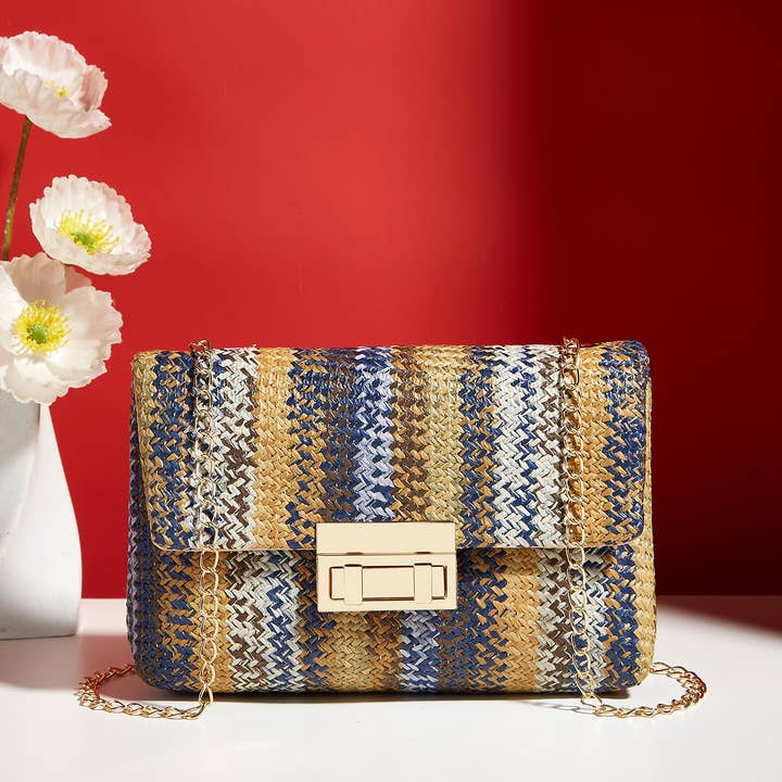 Little Trendy - Wholesale Crossbody Bag - Women's - Women's straw crossbody bag small square bag10