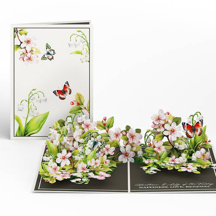 Lovepop Cards - Wholesale Birthday Card - Born to Bloom: May Birth Month Flowers Pop-Up Card 5x7"2