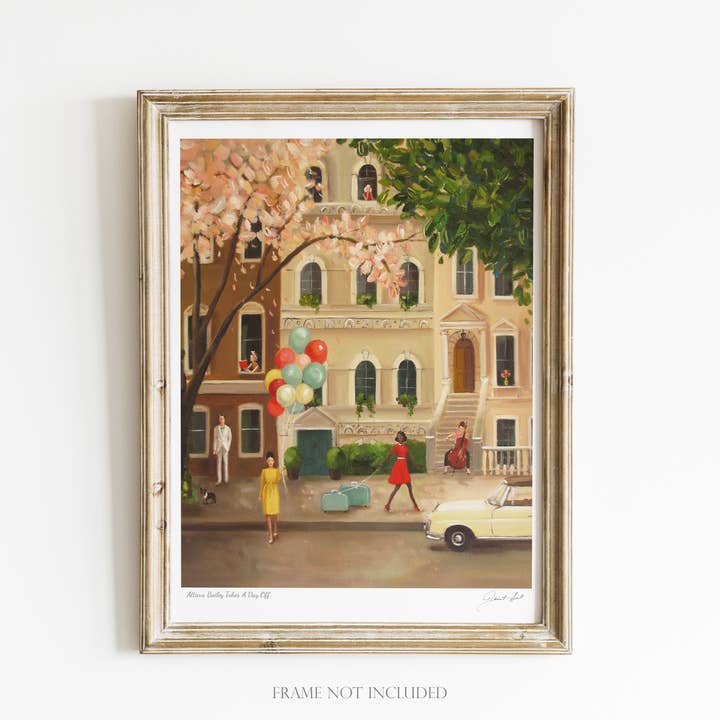 JANET HILL STUDIO - Wholesale Art Print - Atticus Bailey Takes A Day Off Art Print - 8.5 X 11