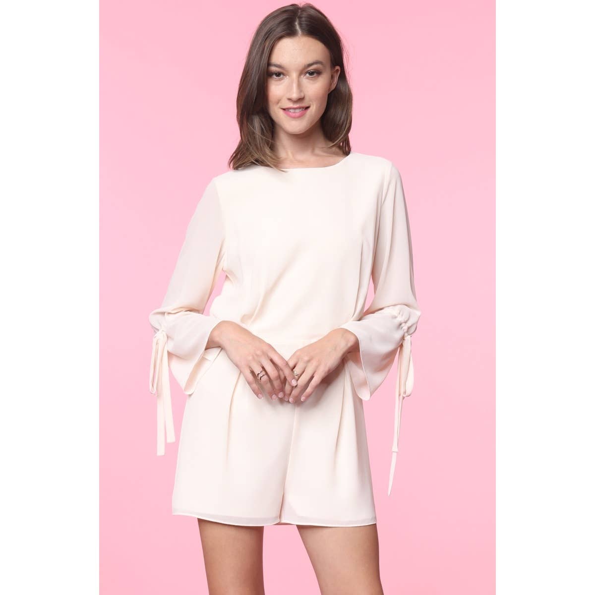 Naked Zebra Rack - Wholesale Romper - Women's - Tie Sleeve Romper3