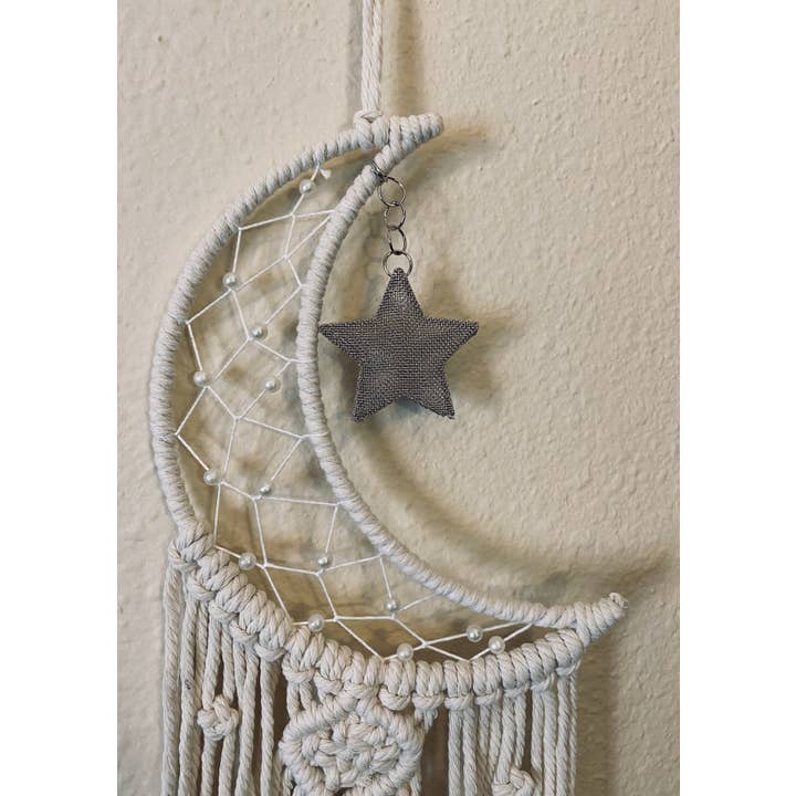 Gifts Amazing! - Wholesale Decorative Tassel/Wall Drop - Moon Macrame Wall Hanging1