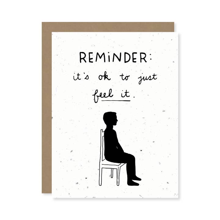 Carte de graines de fleurs sauvages à planter Feel it pour la vente par Thoughtful Human