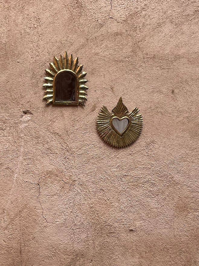 NOMAD BY LIV - Wholesale Wall Mirror - Mirror King Heart, Bronze, Gold, mirror3