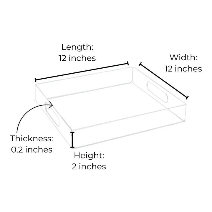 Thomas and Lee Company - Wholesale Serving Tray - Acrylic Serving Tray - LOVE Collection - XOXO5