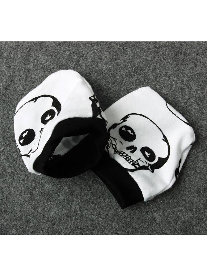 Fennco Styles - Wholesale Clothing Set - Baby - Black & White Skull Halloween 5pcs Baby Outfit